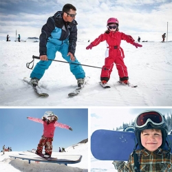Урок катания на сноуборде или лыжах для детей