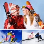 Урок катания на сноуборде или лыжах для двоих